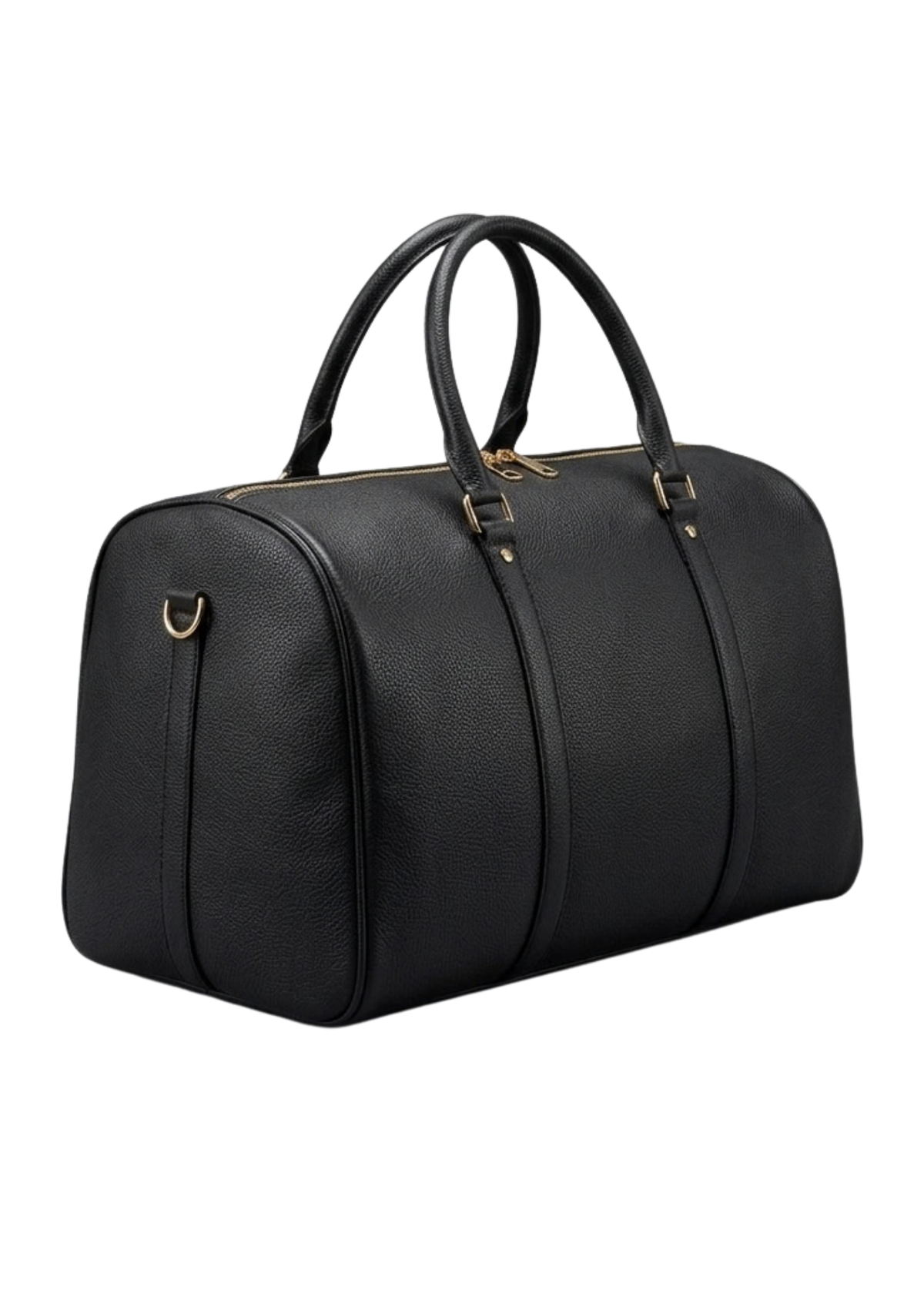 TOMO Black Leather Duffle Bag