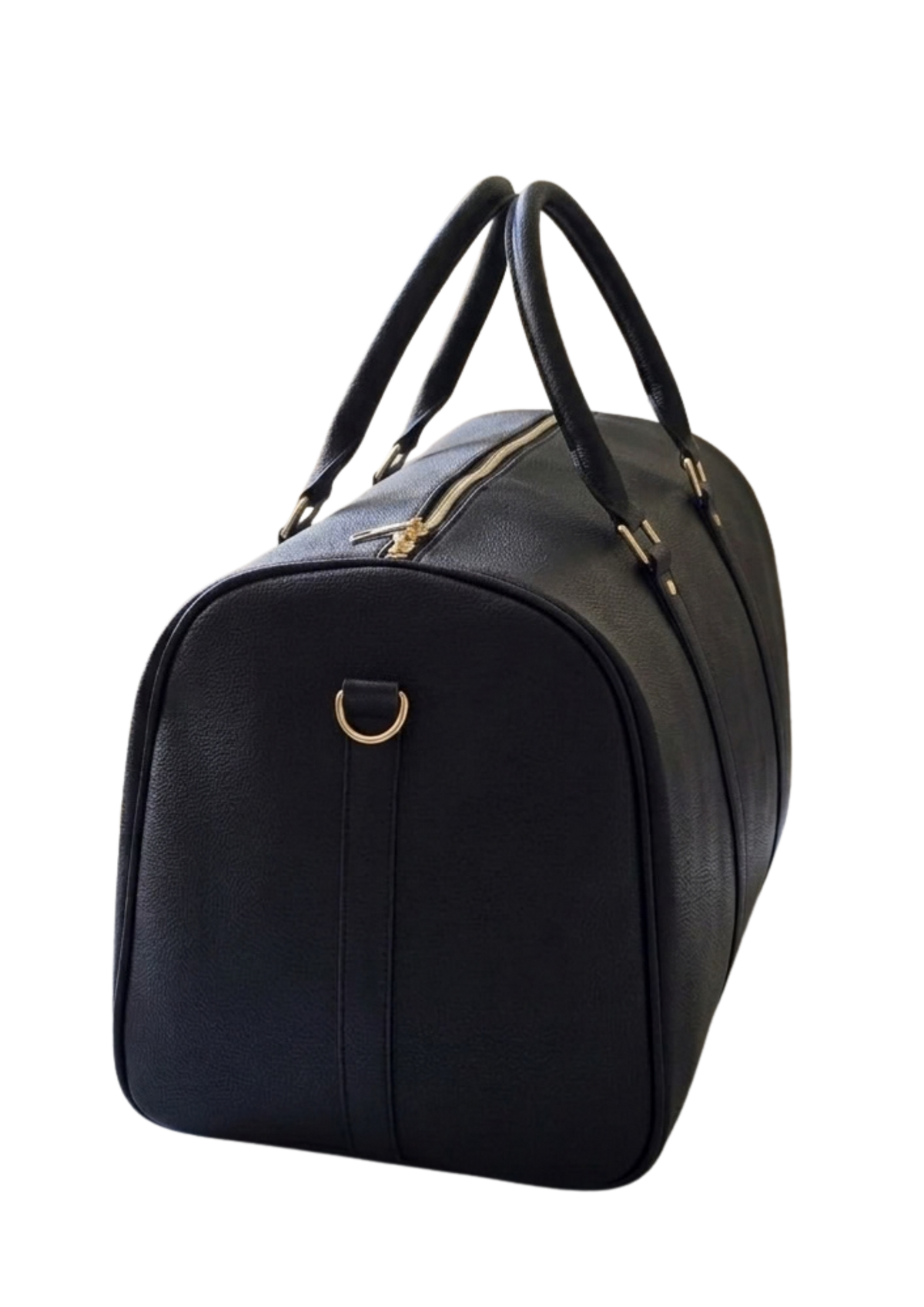 TOMO Black Leather Duffle Bag