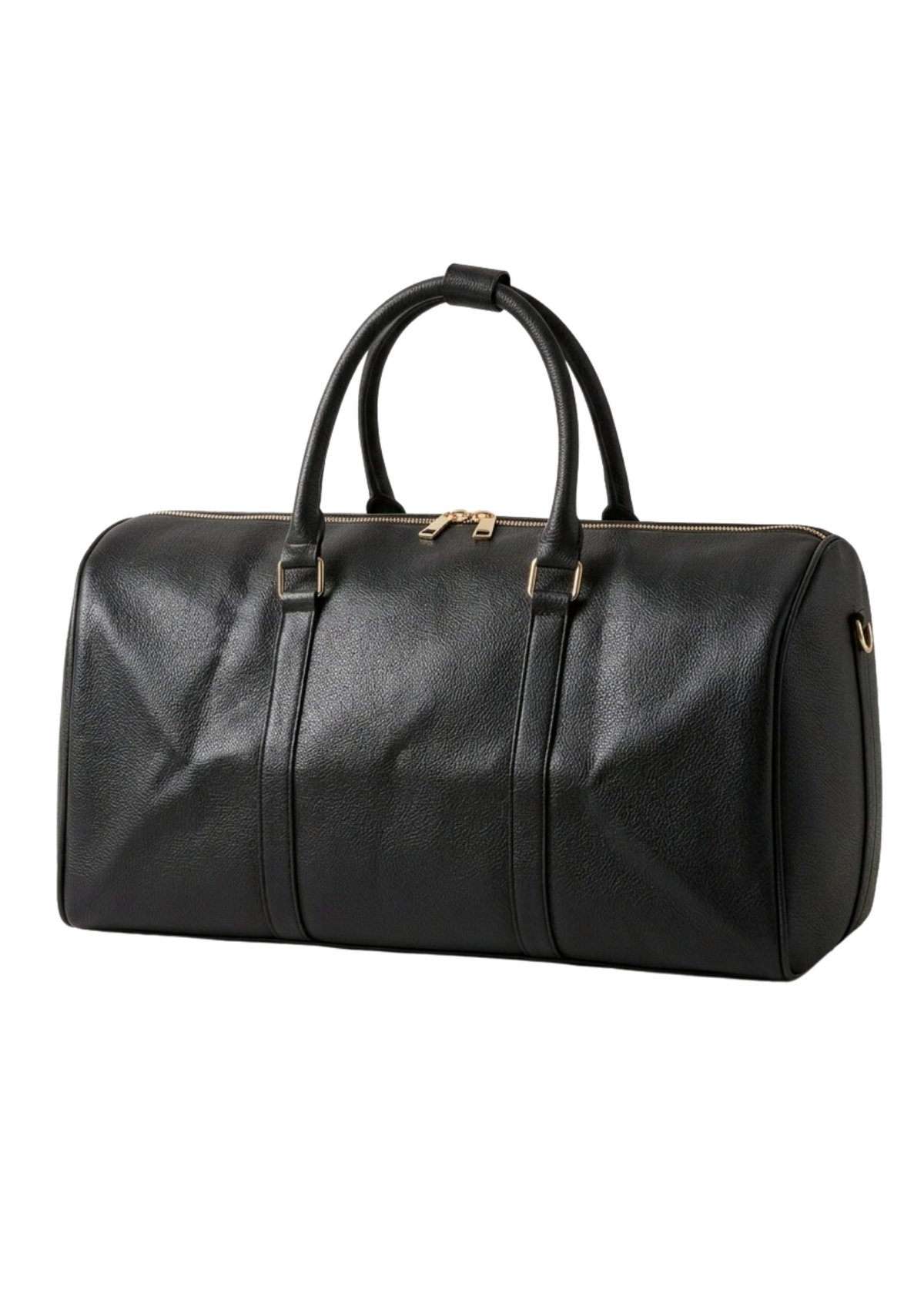 TOMO Black Leather Duffle Bag