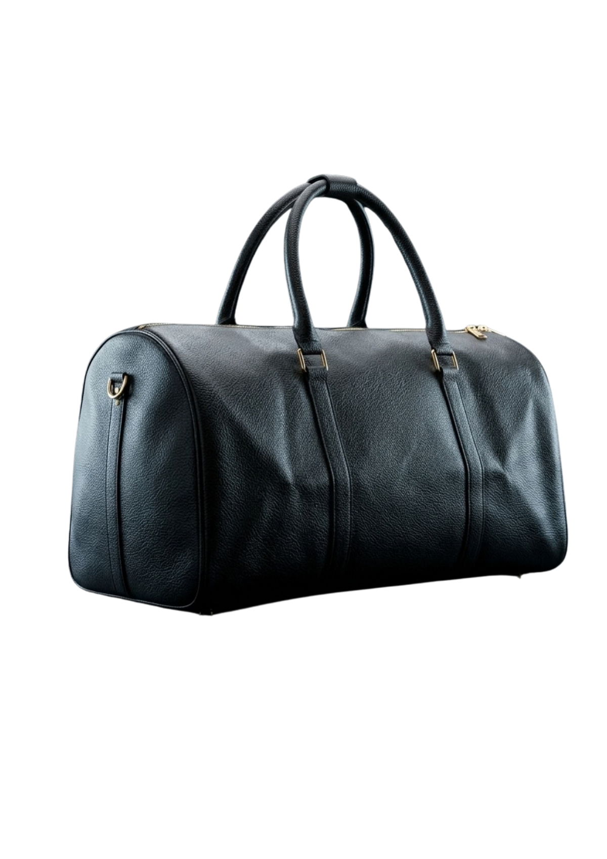 TOMO Black Leather Duffle Bag